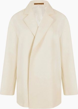 HUGO BOSS Womens Womens 10259839 01 Overcoat - White - Size: 10