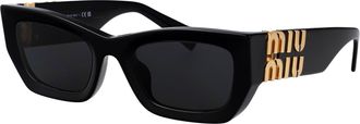 Miu Miu Womens Sunglasses Black Acetate