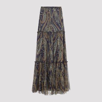 Etro Etro Long Silk Skirt
