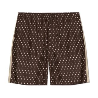 Ferragamo Casual Shorts, male, Brown, Size: XL Silk Bermuda Shorts