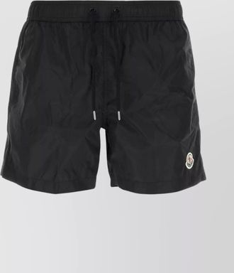 Moncler stretch waistband nylon swim shorts