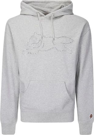 Billionaire Boys Club Cotton Drawstring Hoodie - Heren - Hoodies - Grijs - L - Katoen - Hoodies & sweatvesten