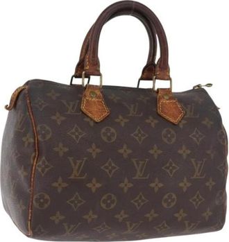 Louis Vuitton Tweedehands Canvas Louis Vuitton tassen - Dames - Vintage Handtas - Bruin - ONE Size - Vintage