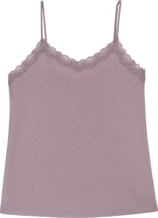 Uwila Warrior Soft Silk Lace Trim Camisole in Winter White at Nordstrom, Size Xx-Large