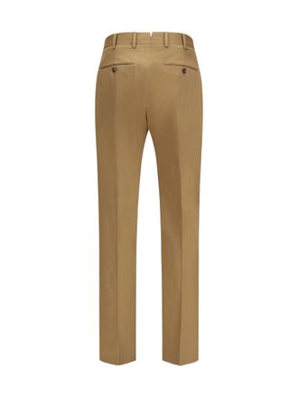 Pantaloni Torino Mens Union Silkochino Pants Nocciola Cotton; Silk; Elastane Trousers