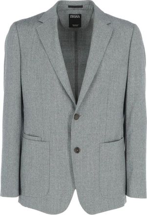 Ermenegildo Zegna Techmerino Elegant Pak - Heren - Blazers - Grijs - XL - Jassen