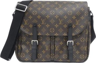 Louis Vuitton Marron Coated Canvas Shoulder Bag (Pre-Owned)