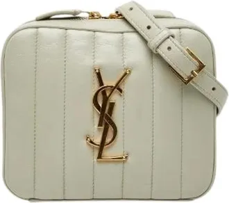 Saint Laurent Pre-owned Belt Bags, female, White, Size: ONE SIZE Pre-owned Shoulder Bag