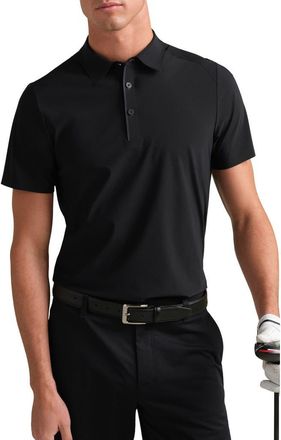 Rhone Approach Performance Polo in Pure Black at Nordstrom, Size X-Large