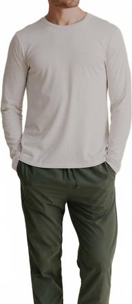 SAVE KHAKI UNITED Long Sleeve Supima Jersey Tee In Ash