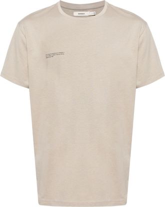 PANGAIA logo-print organic-cotton T-shirt - unisex - Organic Cotton - S - Neutrals