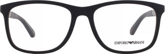 Emporio Armani Demo Square Mens Eyeglasses EA3247 6186 55