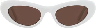 Loewe Brown Cat Eye Ladies Sunglasses LW40156U 25E 52