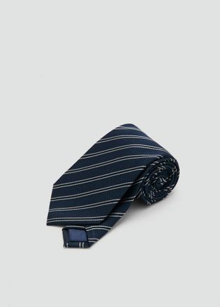 Mango Cravatta righe combinate navy - Uomo - Taglia unica - MANGO MAN