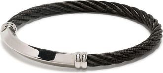 Charriol Better Half logo-engraved bracelet - unisex - Steel - S - Black