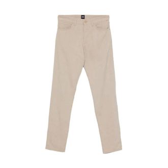 HUGO BOSS Hugo, Slim-fit Trousers, male, Beige, Size: W34 L34 Maine Regular-Fit Trousers