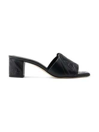 サンダル・ミュール ALEXANDER MCQUEEN SEAL LEATHER SANDALS Alexander McQueen Seal Slide Sandal - ShopStyle