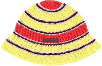 Stella McCartney Crochet Bucket Hat - unisex - Accessoires - Veelkleurig - Maat: 58 CM Katoen