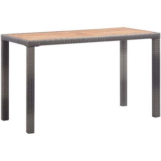 vidaXL Furniture Limited - Mesa De Jard&iacute;n Madera Maciza Acacia Gris Y