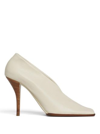 Alaia Off White Leather Heels