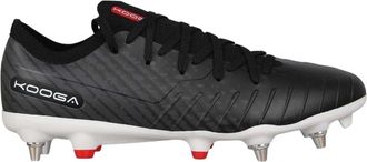 Kooga KooGa Rugbyschoenen voor heren, Rapid, voor zachte ondergrond (Zwart)