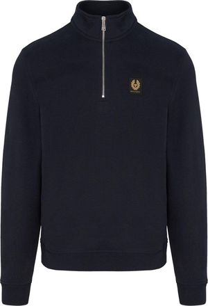 Belstaff PATCH LOGO 1/4 ZIP SWEATSHIRT Size: XXL, colour: NAVY