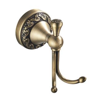 OEM Ganchos Dobles Antiguos, Ganchos Para Toallas De Lat&oacute;n Retro, Gancho De Pared Vintage Para Ba&ntilde;o