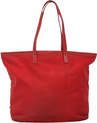Prada Re-Nylon Red Synthetic Tote Bag (Pre-Owned)