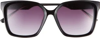 Vince Camuto 112mm Gradient Square Sunglasses in Black at Nordstrom Rack