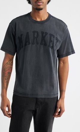 Market Arc Logo Appliqu&eacute; T-Shirt in Black at Nordstrom, Size Xx-Large
