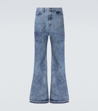Junya Watanabe Jeans flared de tiro alto