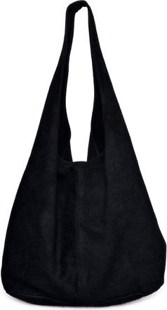 Anna Luchini Zwart Rundleer Tas