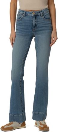 Kut from the Kloth Stella High Waist Fab Ab Flare Jeans in Smoothness at Nordstrom, Size 14