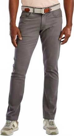 Johnnie-O Hugo Slim Straight Pants In Granite