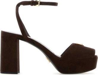 Prada Brown Suede Heels