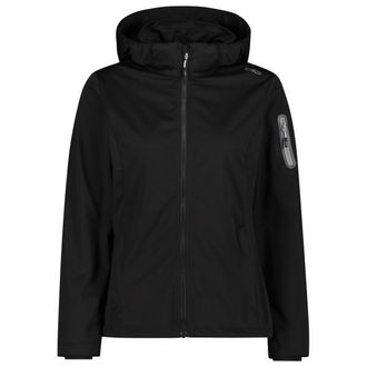 F.lli Campagnolo Light Softshell Jacket Zip Hood Softshelljacke f&uuml;r Damen | schwarz