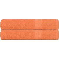 OEM Toallas De Sauna Frogn, Juego De 2, Naranja, 80 X 200 Cm, 360 G/m&sup2; - Crezuo