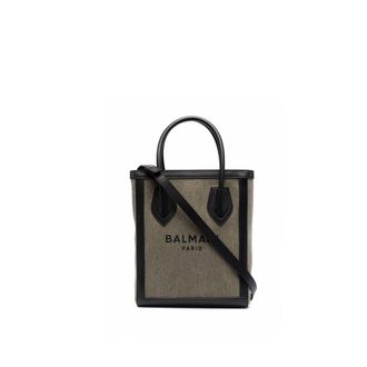 Balmain Bicolor Cotton Tote Womens Bag