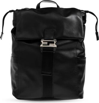 Fendi Flux Rugzak - Heren - Rugzakken - Zwart - ONE Size - Katoen - Tassen