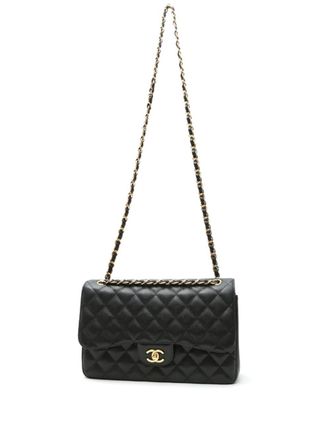 Chanel 2019 Jumbo Double Flap shoulder bag - Zwart