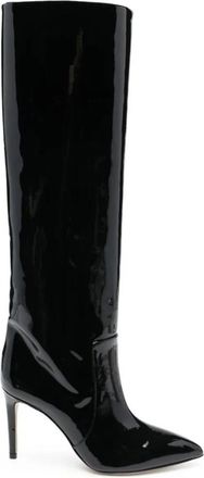 PARIS TEXAS Stiletto Boot - Dames - Laarzen met Hak - Zwart - 40 EU - Leer - Schoenen