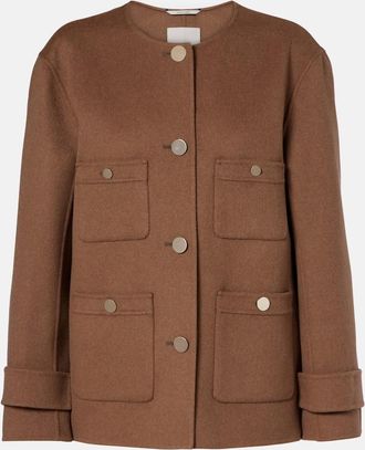 Max Mara Giacca Alba in lana vergine