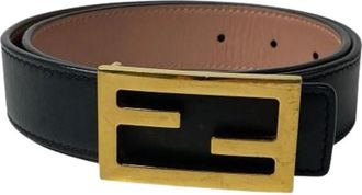 Fendi Pre-owned Belts, female, Black, Size: ONE SIZE Pre-owned Vintage Belt