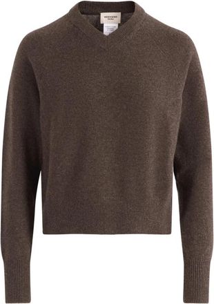 Max Mara Padre V-neck Knit - Dames - V-hals truien - Bruin - XS - Kasjmier - Truien & Vesten