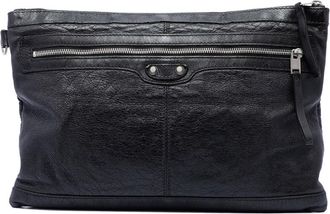 Balenciaga Pre-owned Balenciaga Lambskin Motocross Classic Clip Clutch L Ladies WF2MVQ5XYSA4G8QW