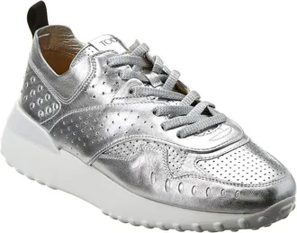 Tod's Tods Metallic Leather Sneaker