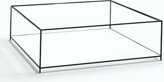 AM.PM Vierkante salontafel in gehard glas, Sybil