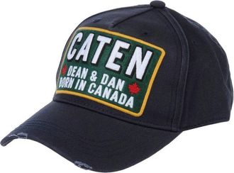 Dsquared2 Mens Born In Canada Design Navy Blue Cap - One Size