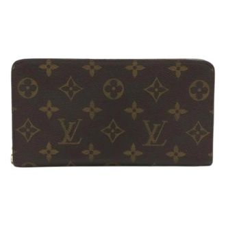 Louis Vuitton Pre-owned Wallets, female, Brown, Size: ONE SIZE Pre-owned Monogram Long Zipper Wallet