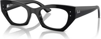 Ray-Ban 52mm Irregular optical glasses in Black at Nordstrom